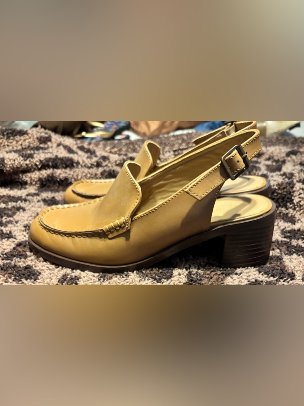 Madewell Mervin Slingback Loafer in the color Desert Camel - Picture 4 of 9